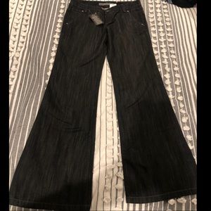 Level 99 Wide Leg Denim Trousers